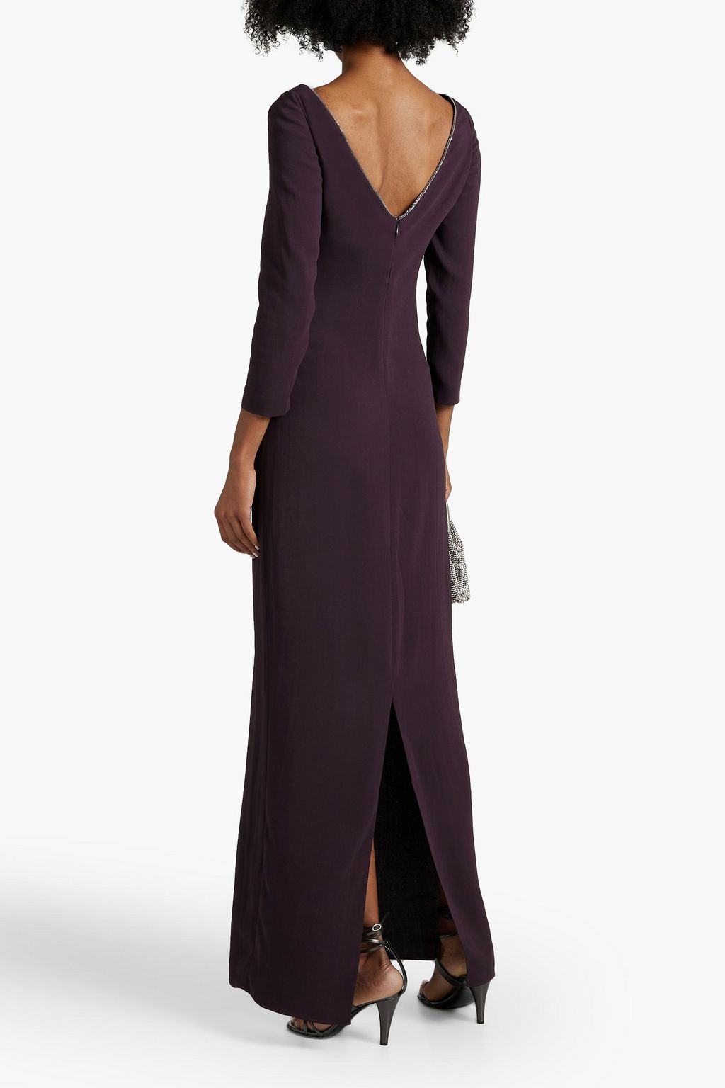 FABIANA FILIPPI Bead-embellished crepe maxi dress