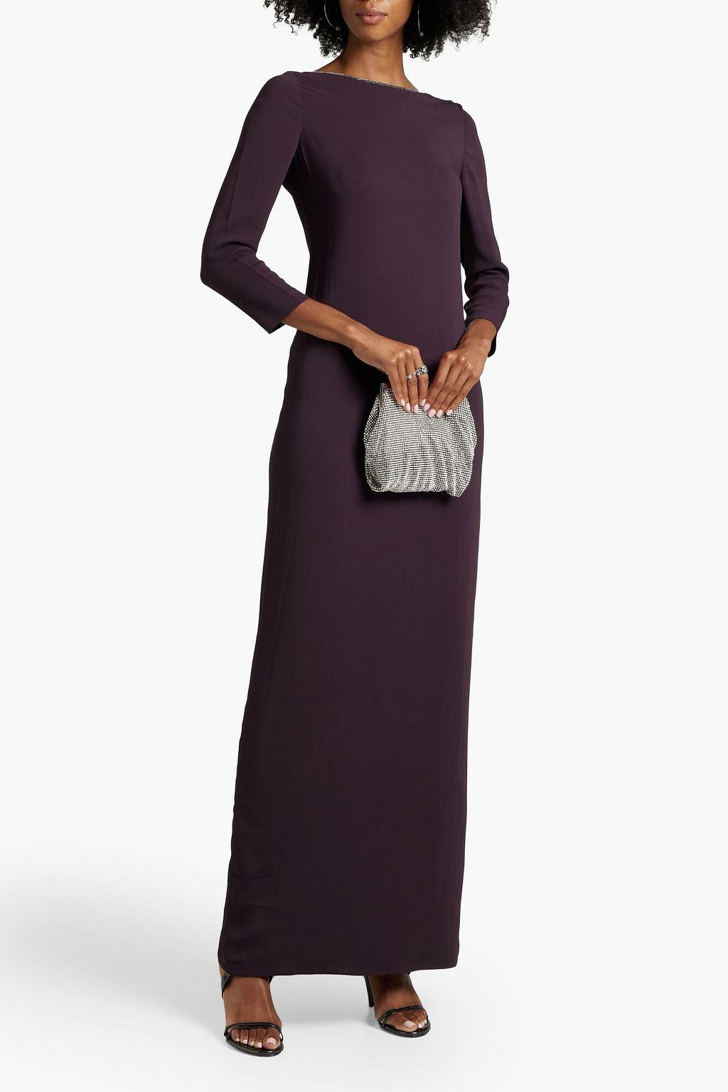 FABIANA FILIPPI Bead-embellished crepe maxi dress