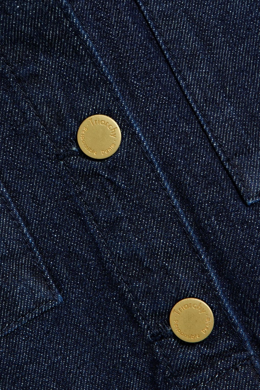 TRIARCHY Cropped denim top