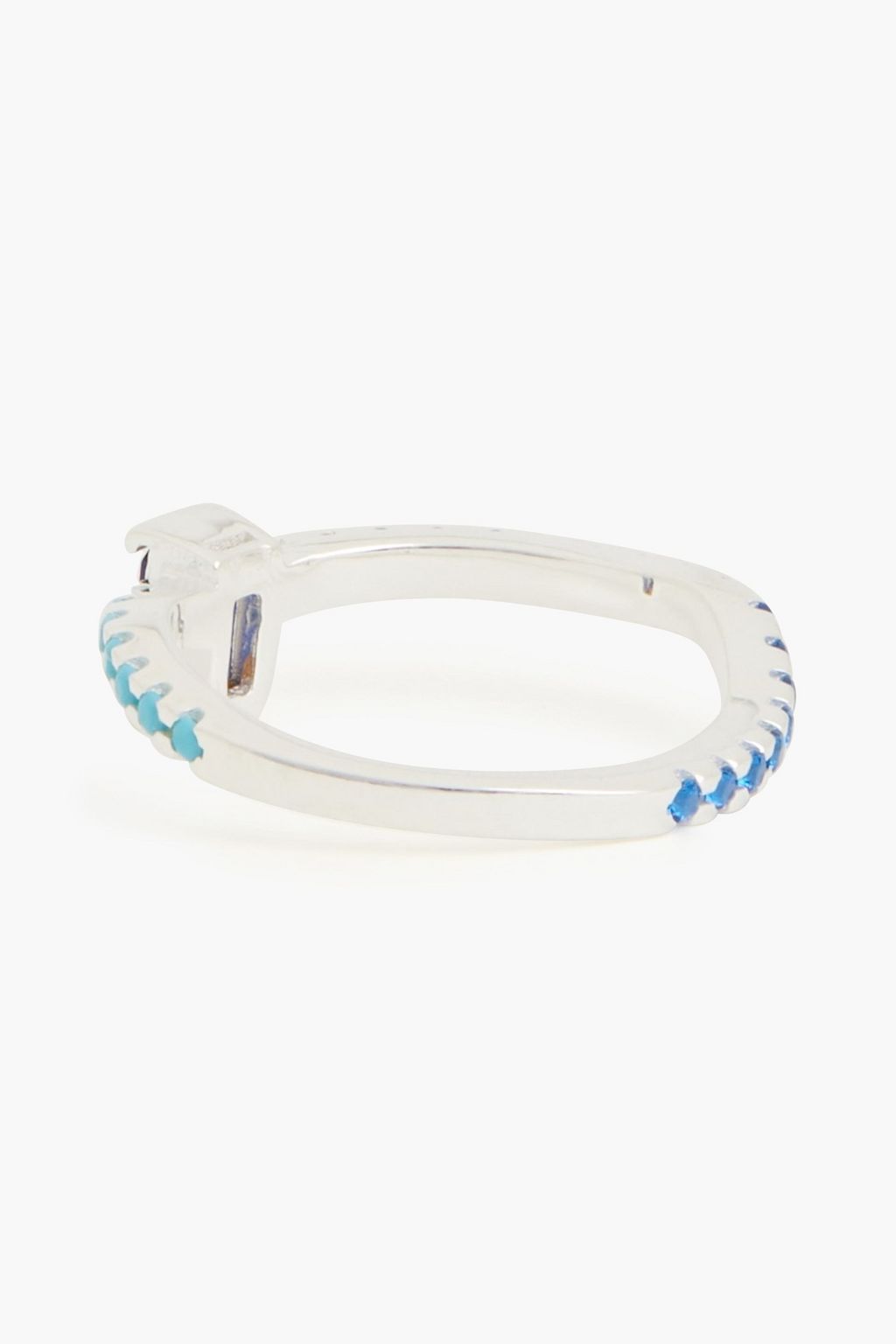 CORNELIA WEBB 24-karat gold-plated, crystal and stone ring