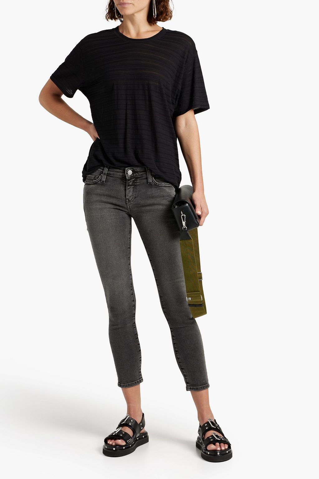 IRO Alyson cropped mid-rise skinny jeans