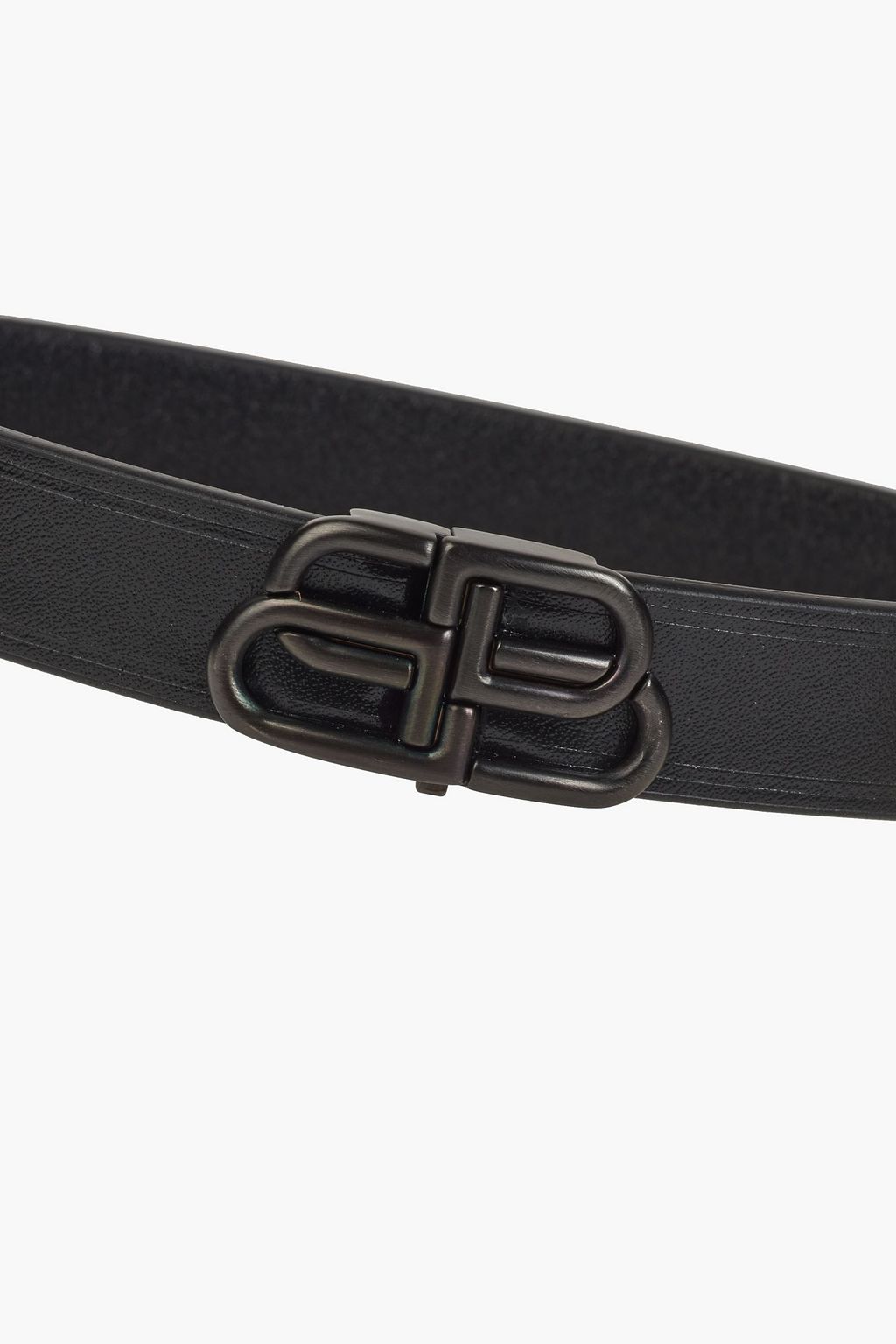 BALENCIAGA BB leather wrap bracelet