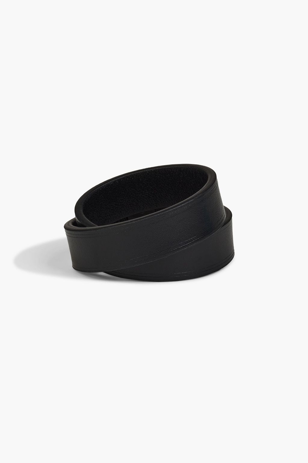 BALENCIAGA BB leather wrap bracelet