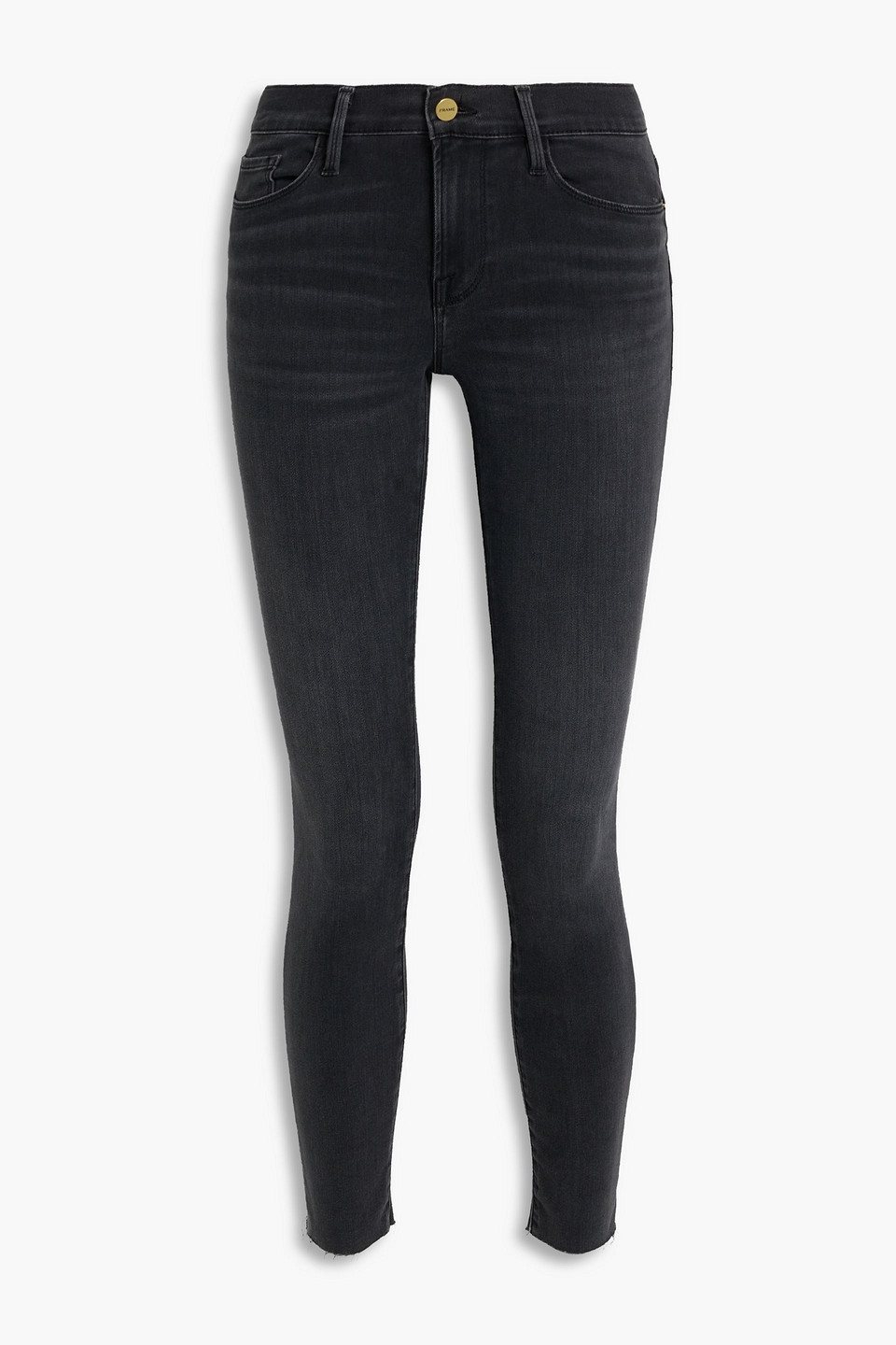 FRAME LE SKINNY DE JEANNE MID-RISE SKINNY JEANS,3074457345632569232