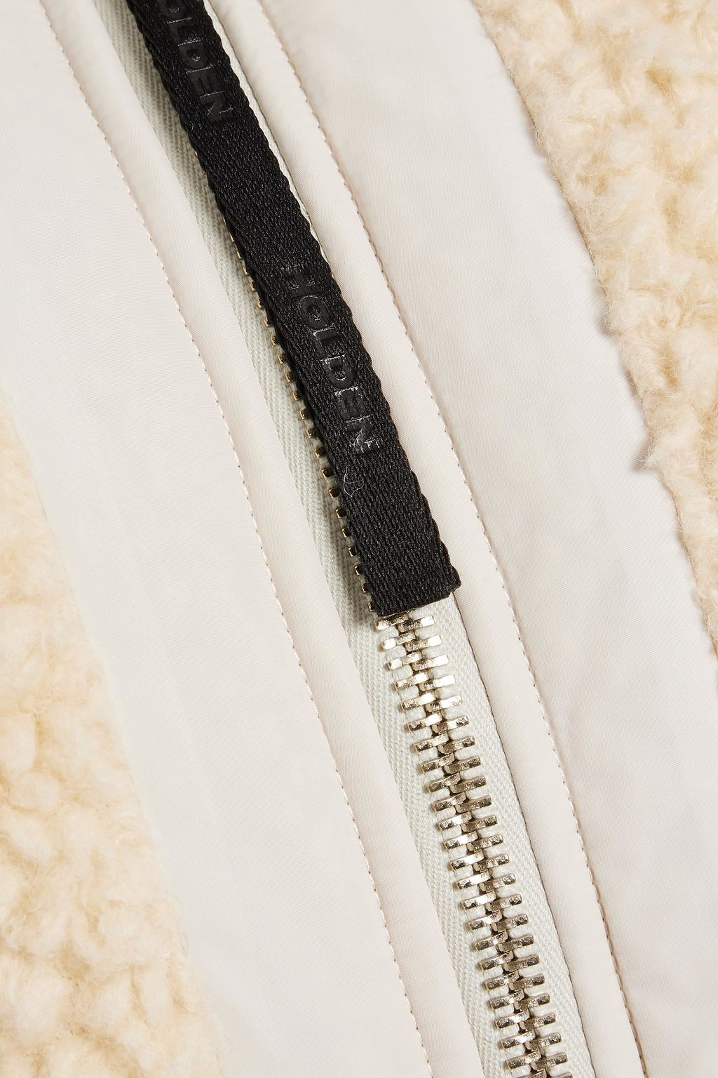 HOLDEN Faux shearling-paneled quilted shell jacket