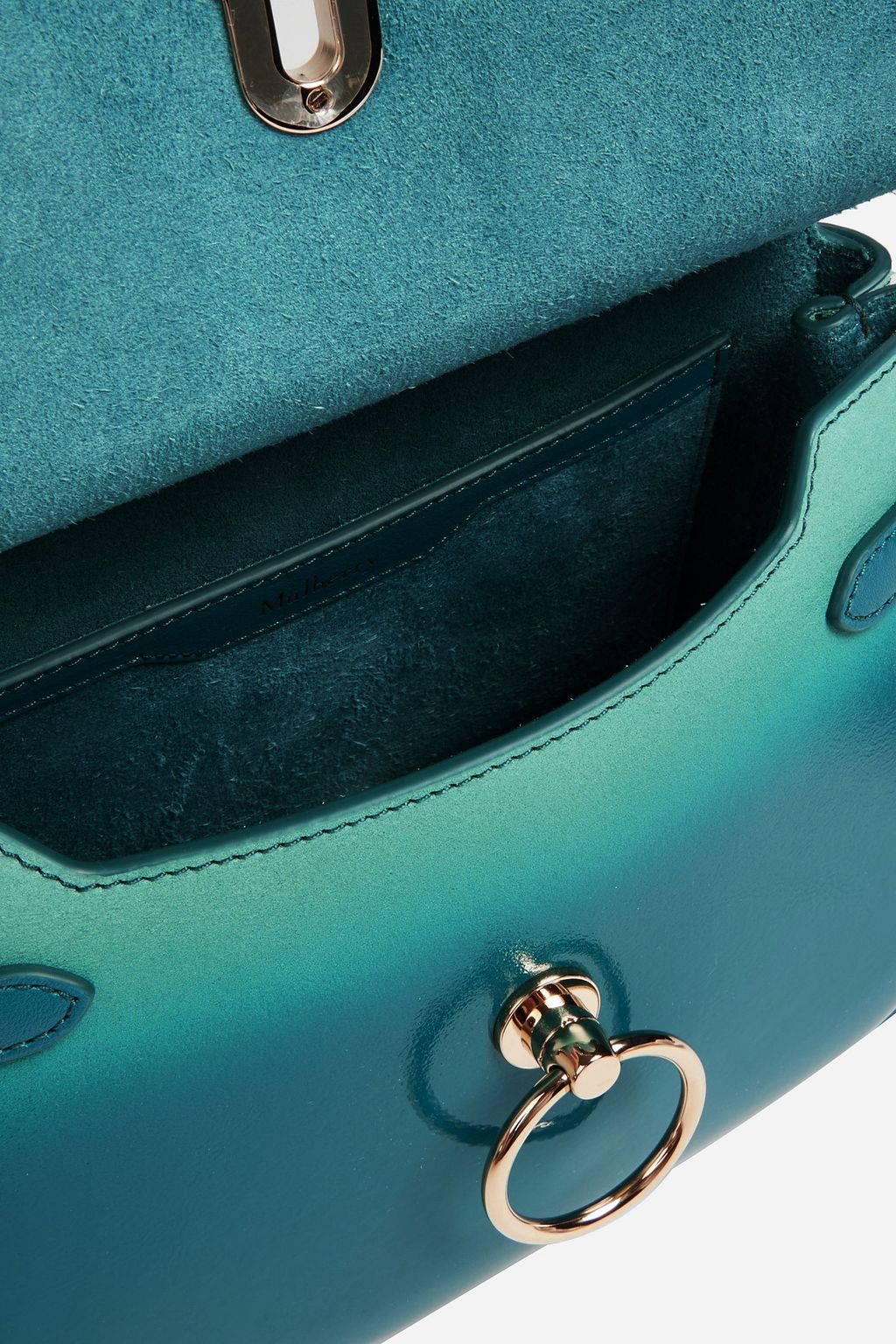 MULBERRY Amberley dégradé smooth and patent-leather shoulder bag