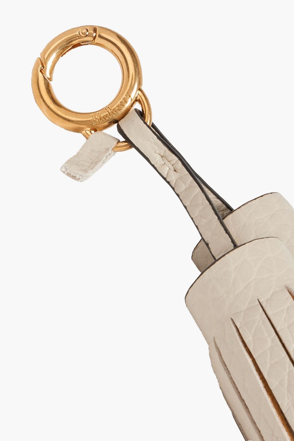 MULBERRY Iris tasseled leather keychain