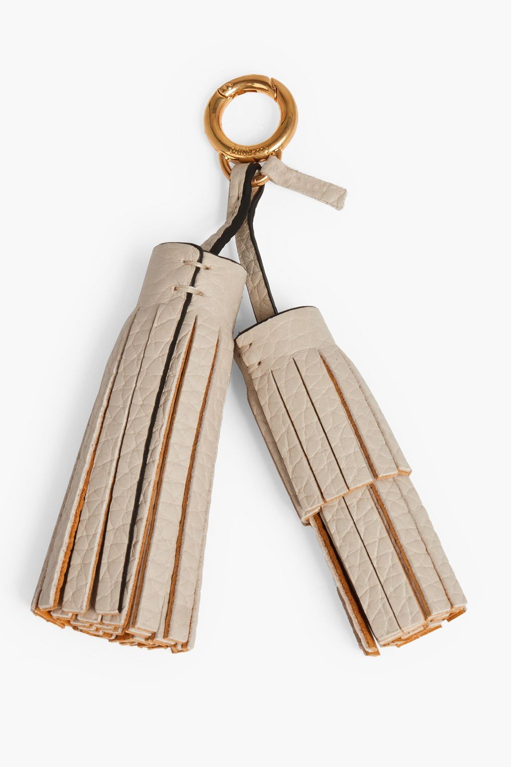 MULBERRY Iris tasseled leather keychain