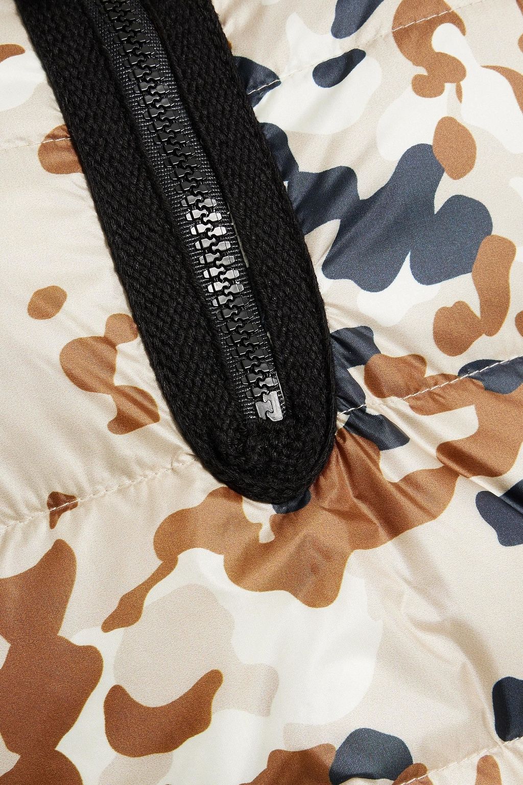 HOLDEN Camouflage-print quilted down half-zip ski jacket
