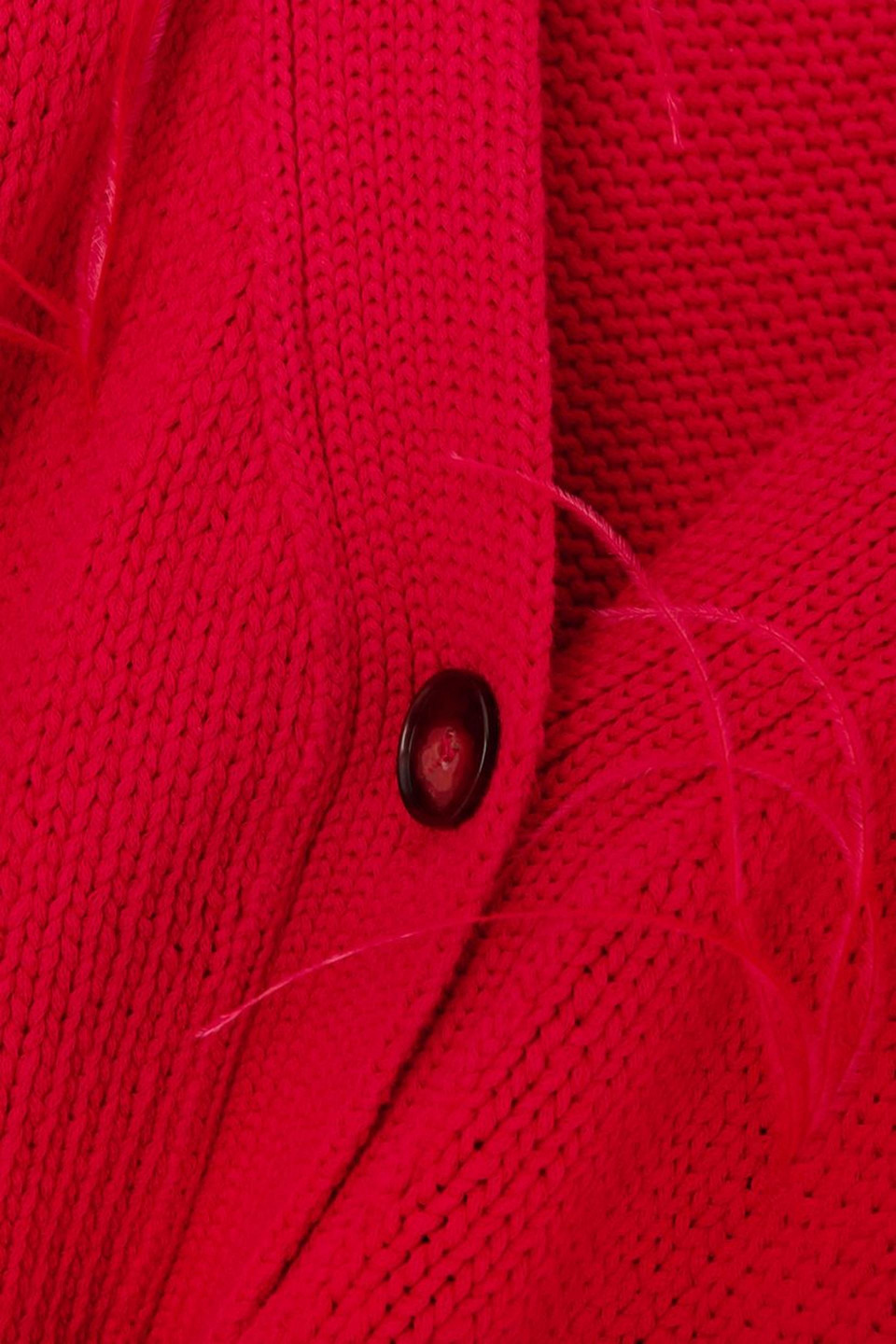 MARQUES' ALMEIDA OVERSIZED FEATHER-TRIMMED COTTON CARDIGAN