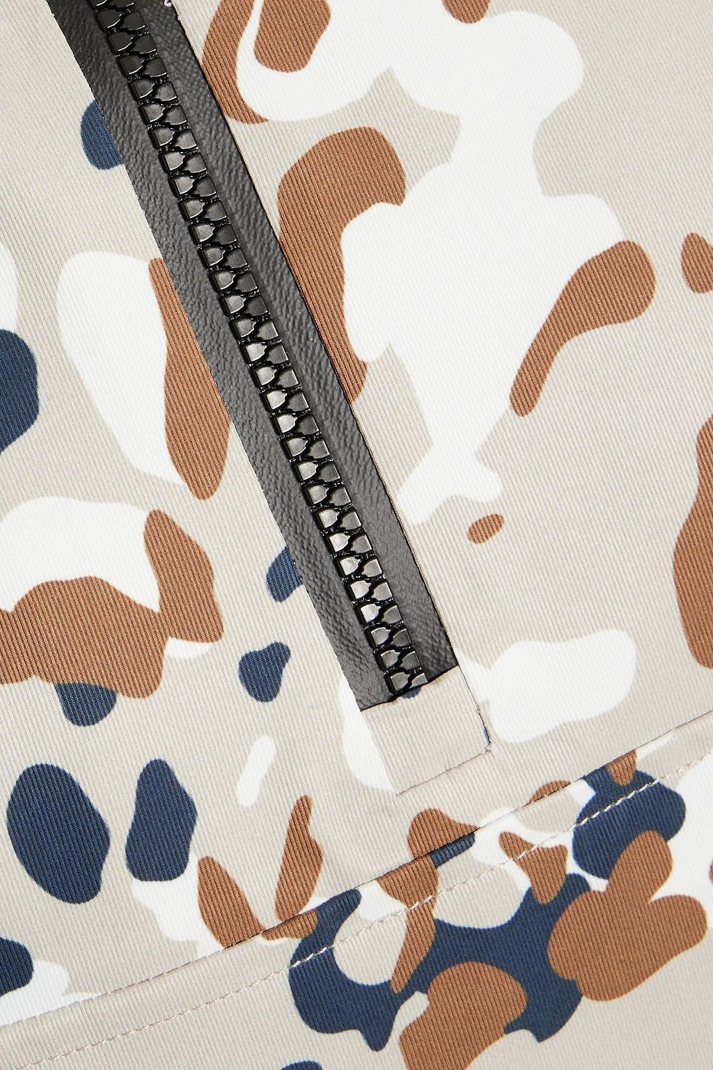 HOLDEN Camouflage-print hooded half-zip ski jacket