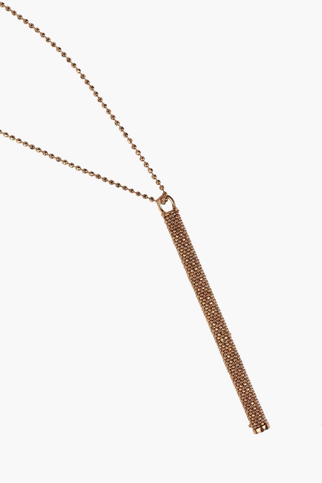 BRUNELLO CUCINELLI Gunmetal-tone beaded necklace