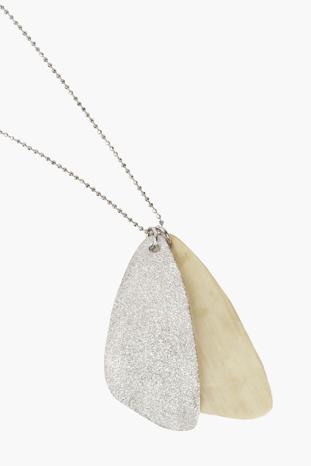 BRUNELLO CUCINELLI Silver-tone resin necklace