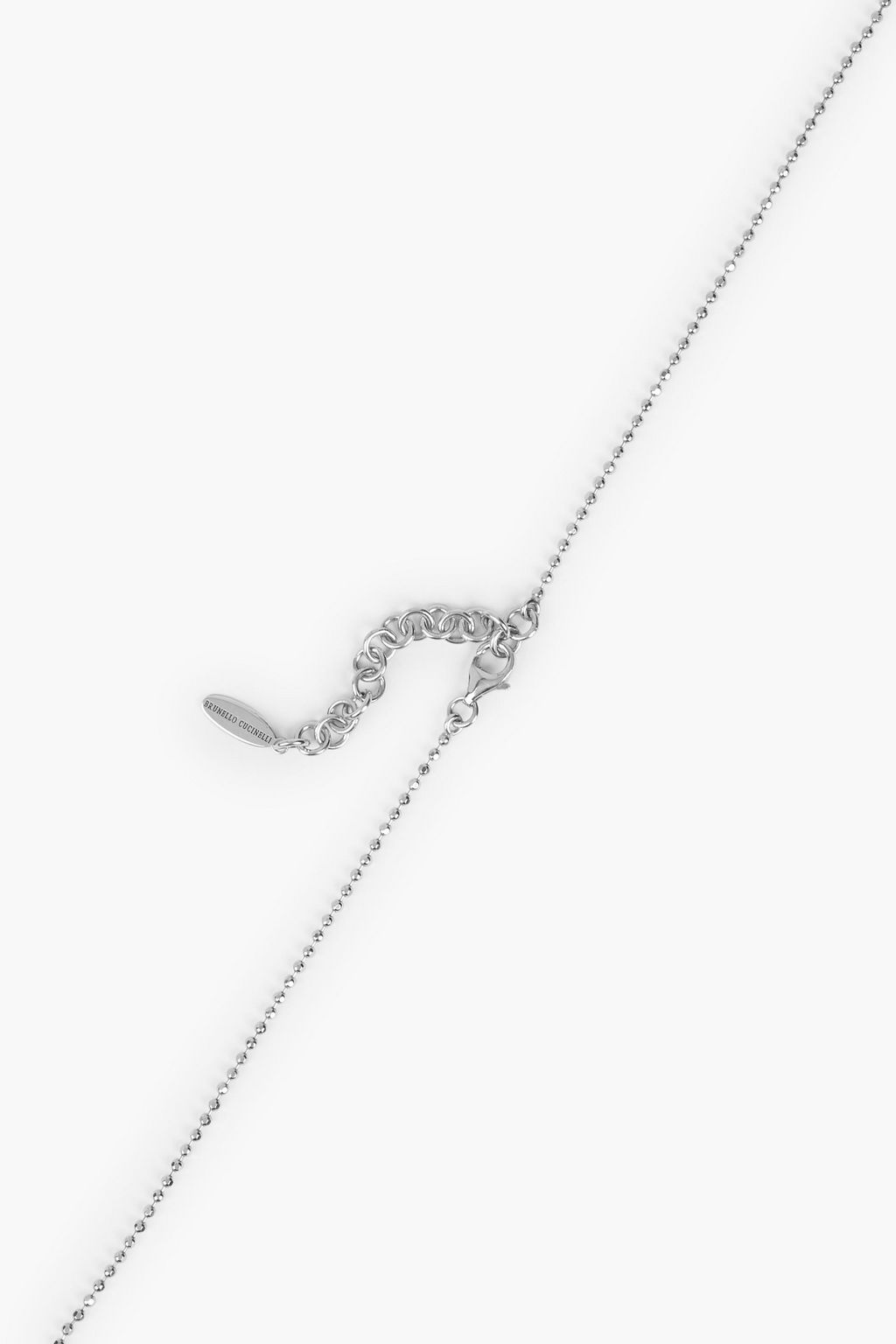 BRUNELLO CUCINELLI Silver-tone resin necklace