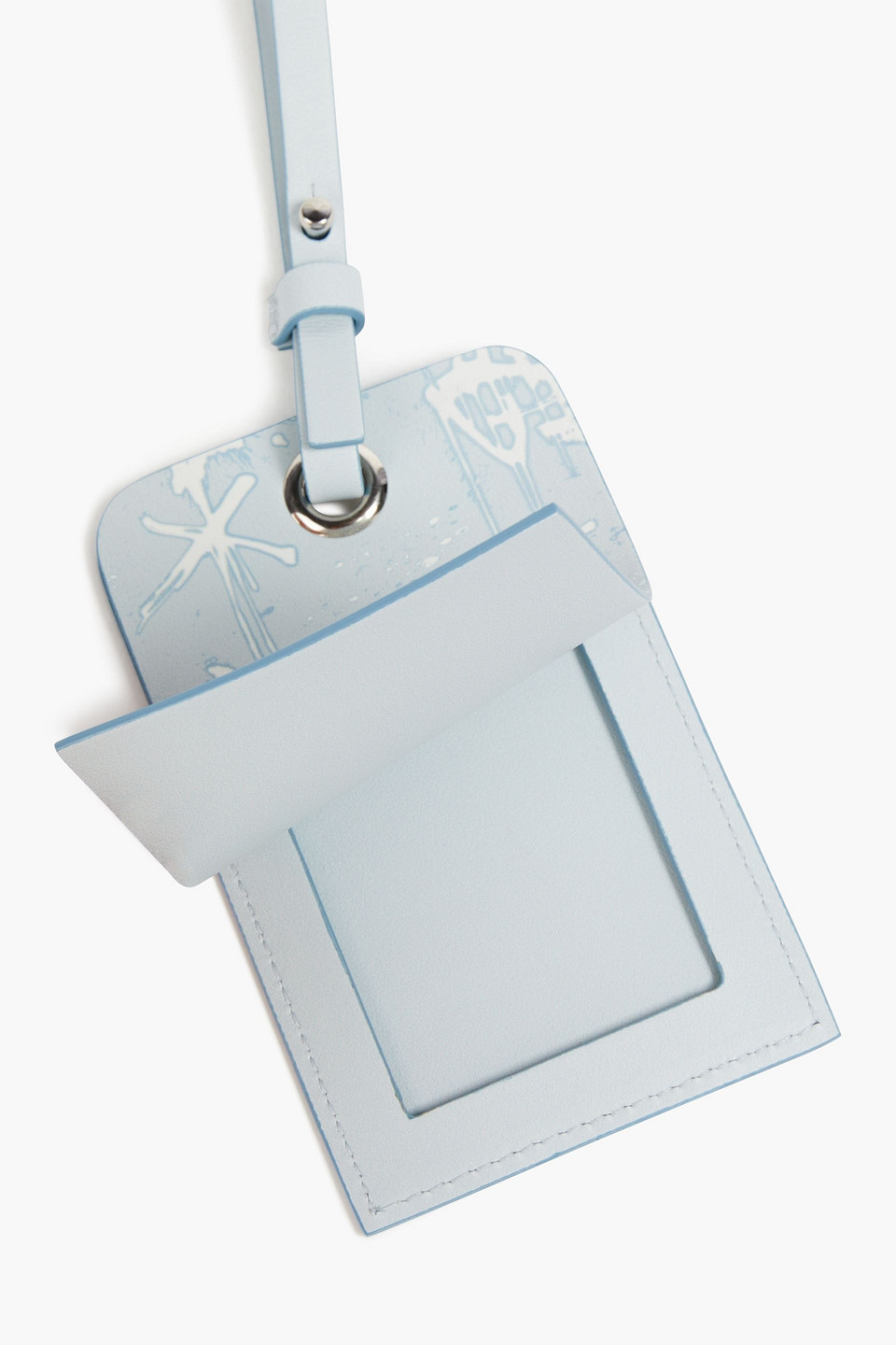 ACNE STUDIOS PRINTED LEATHER LUGGAGE TAG 3074457345632576802