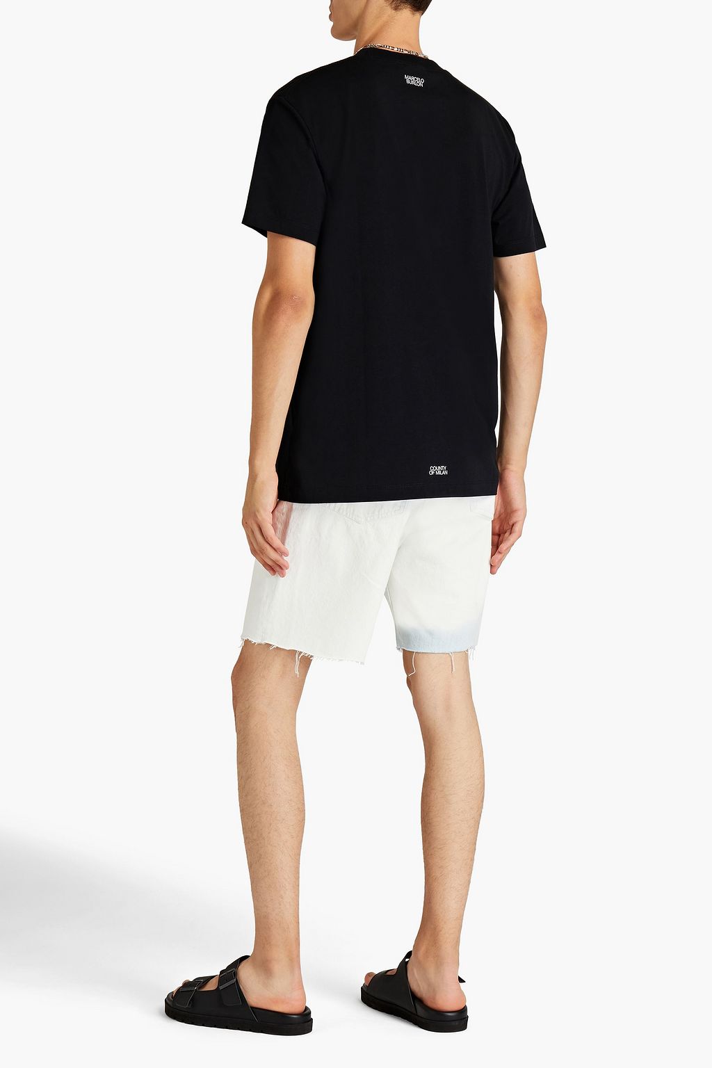 MARCELO BURLON Logo-embroidered cotton-jersey T-shirt