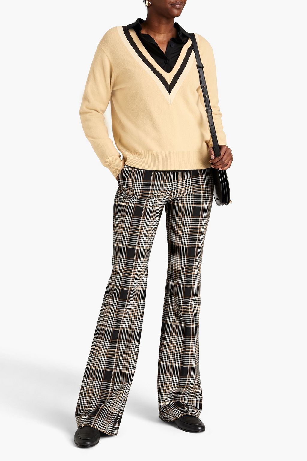 SANDRO Wool and cashmere-blend sweater