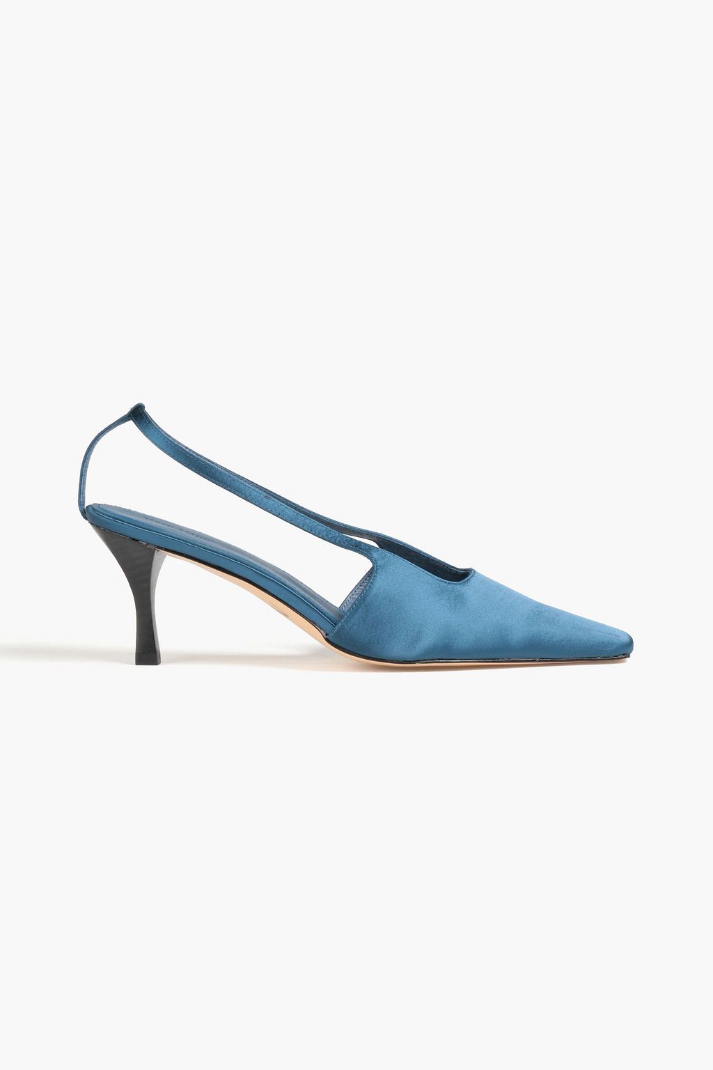 Gray discount satin pumps