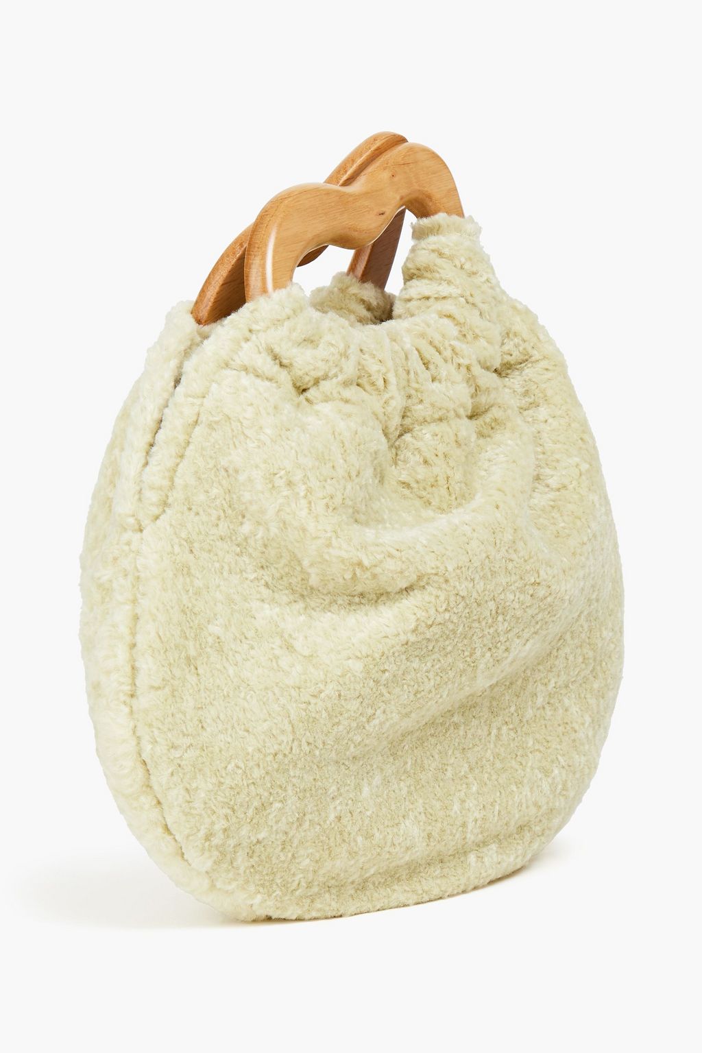 NANUSHKA Gathered faux fur tote