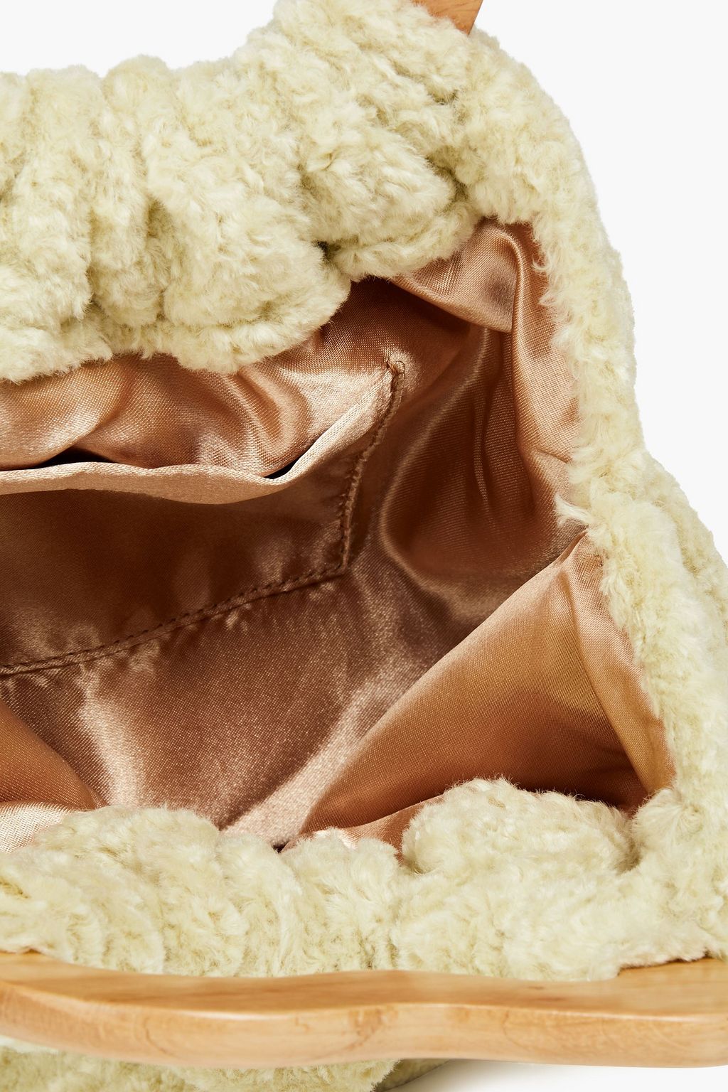 NANUSHKA Gathered faux fur tote