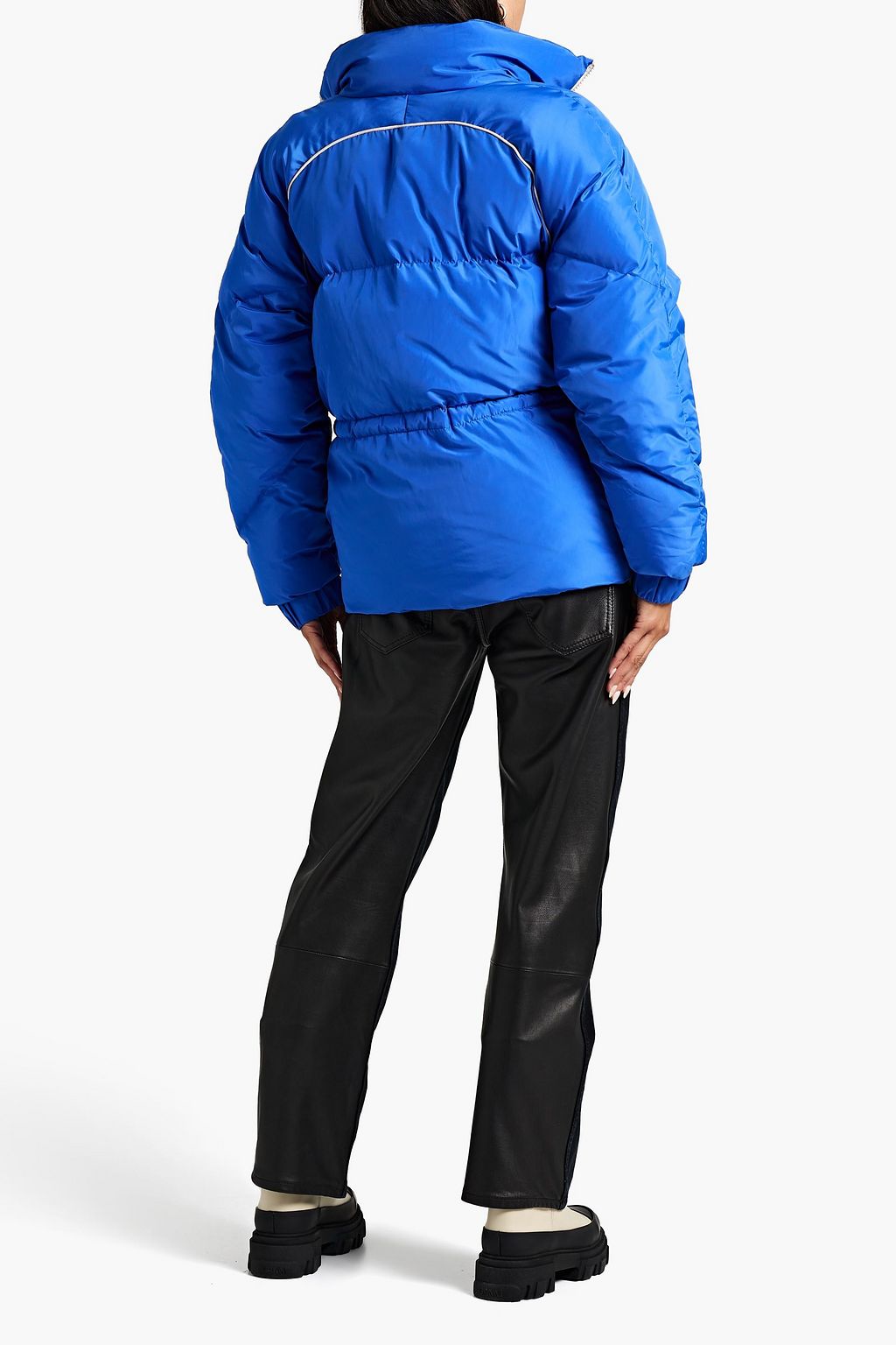 GANNI Appliquéd quilted shell jacket