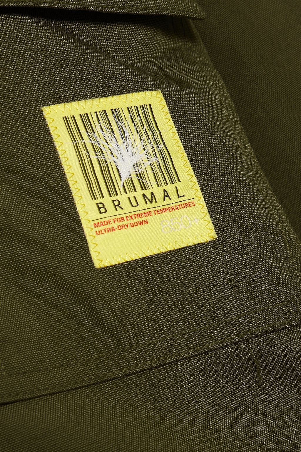 BRUMAL Oversized shell hooded down parka