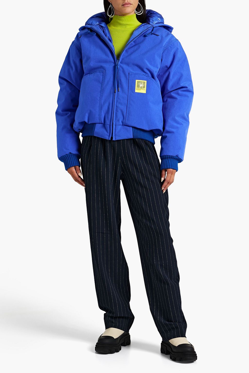 BRUMAL Shell hooded down jacket