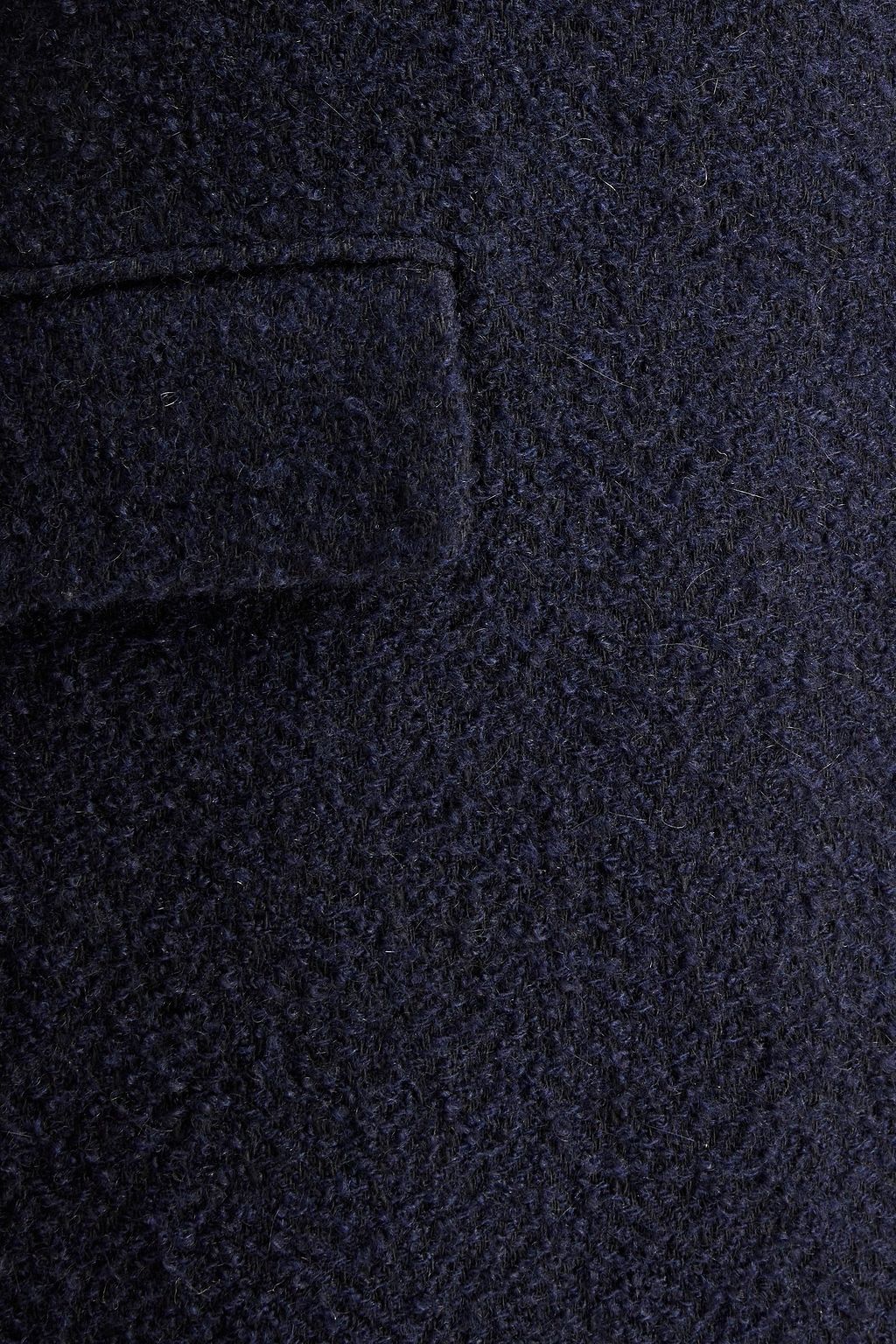 SANDRO Double-breasted bouclé-tweed coat