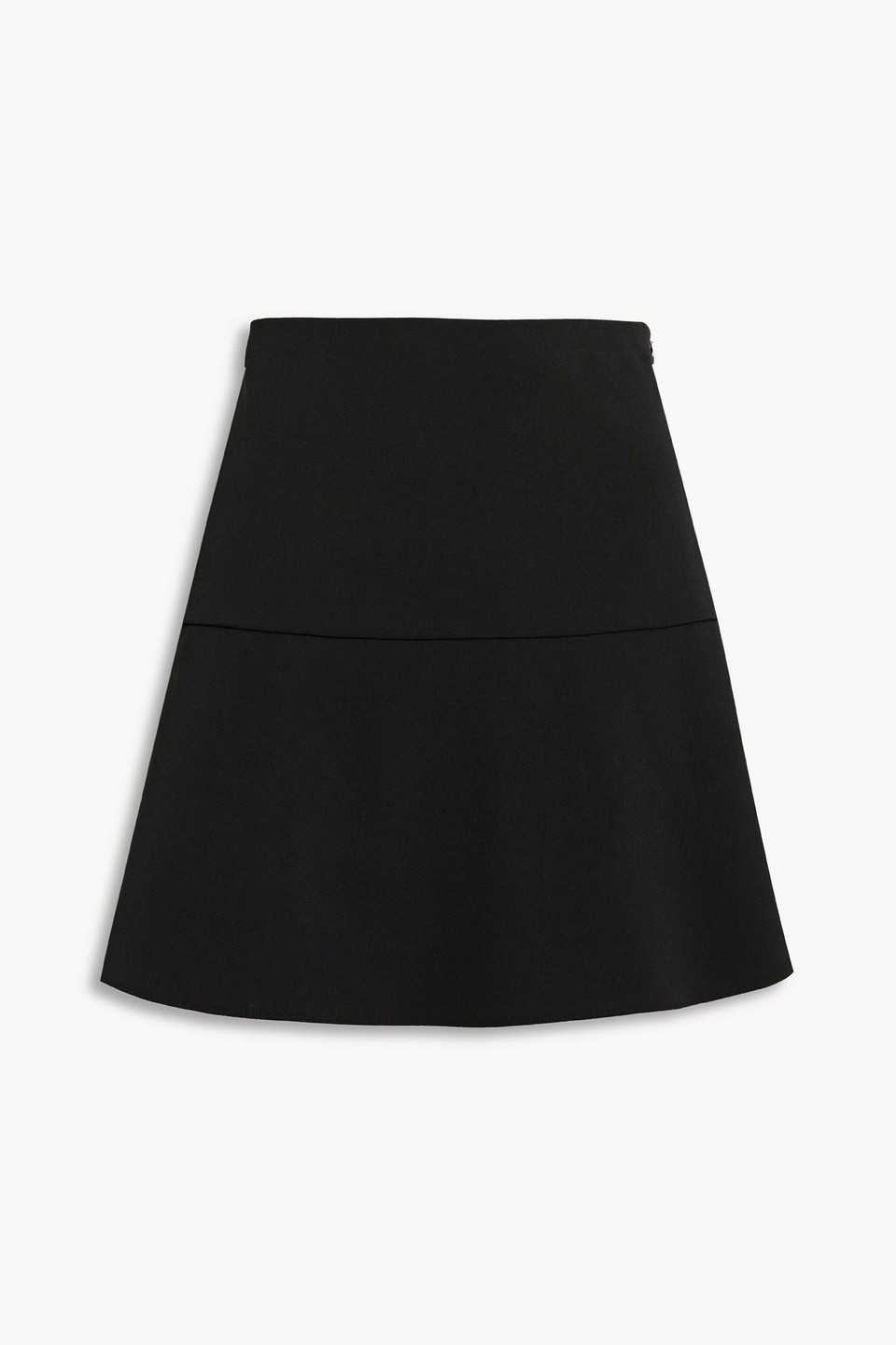 Red Valentino Woven Mini Skirt In Black