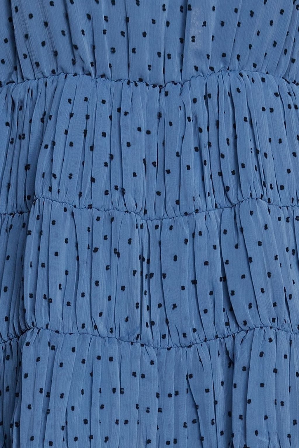 SANDRO Gathered fil coupé crepon mini dress