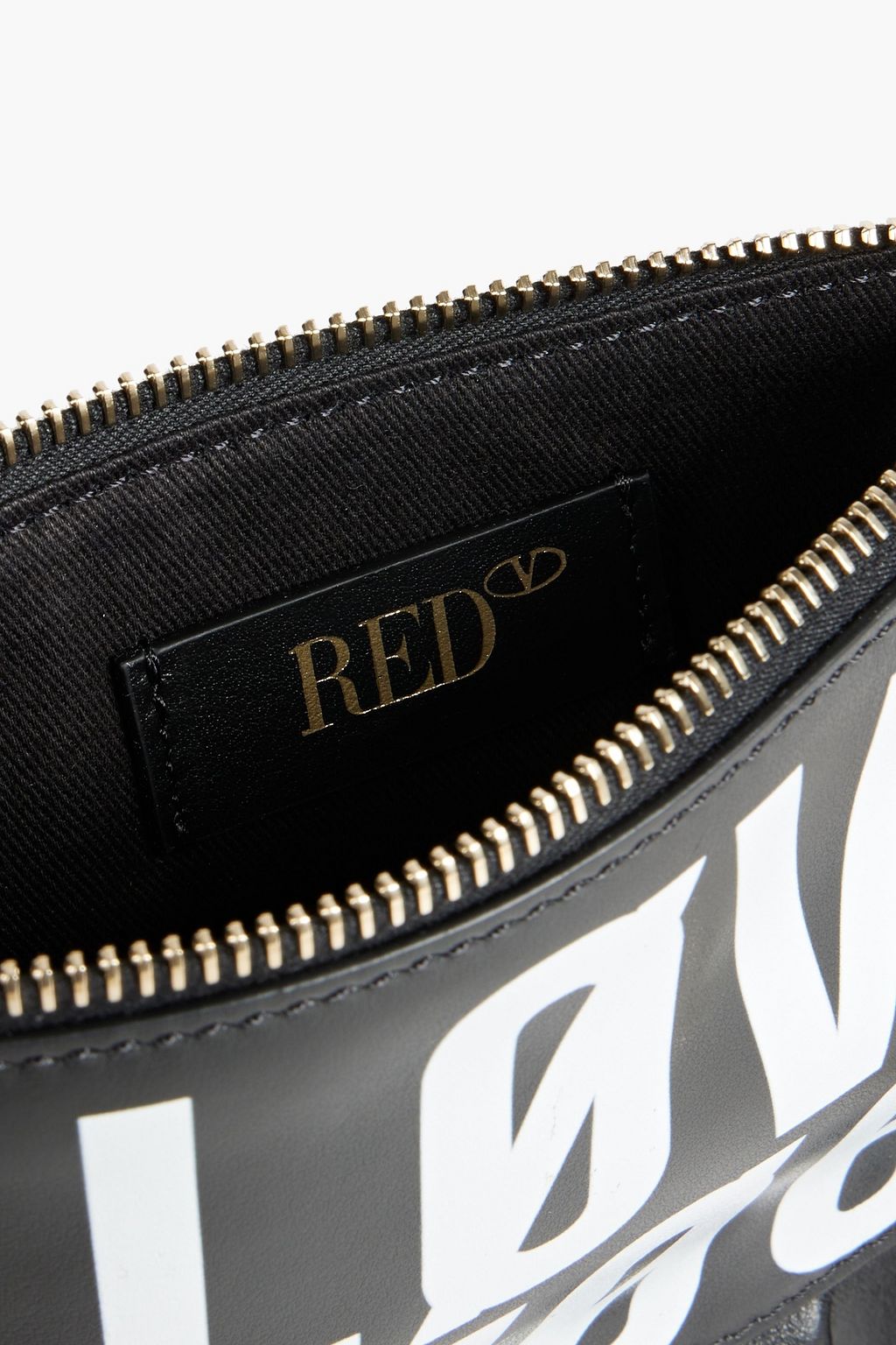 RED(V) Rock Ruffle printed leather shoulder bag