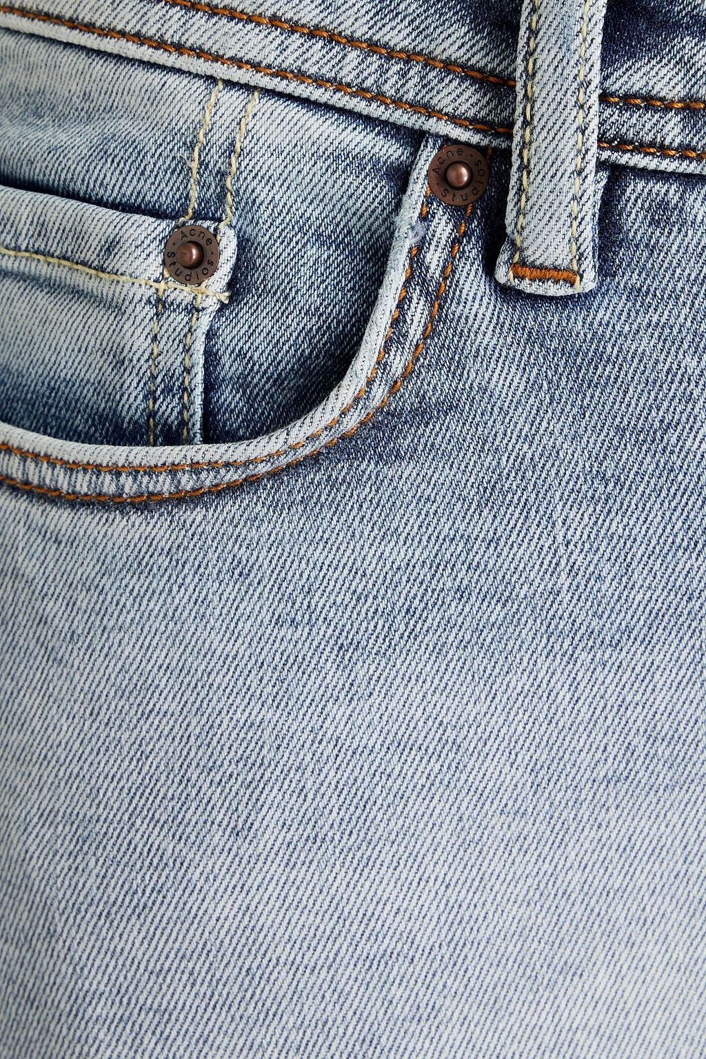 ACNE STUDIOS BLÅ KONST Peg halbhohe Skinny Jeans