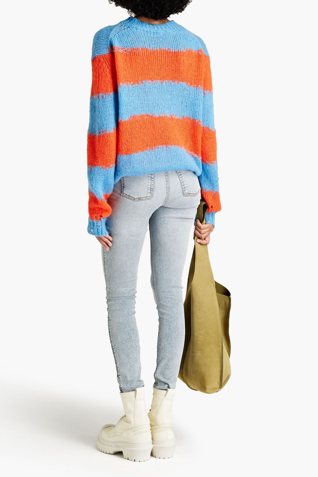 ACNE STUDIOS BLÅ KONST Peg halbhohe Skinny Jeans