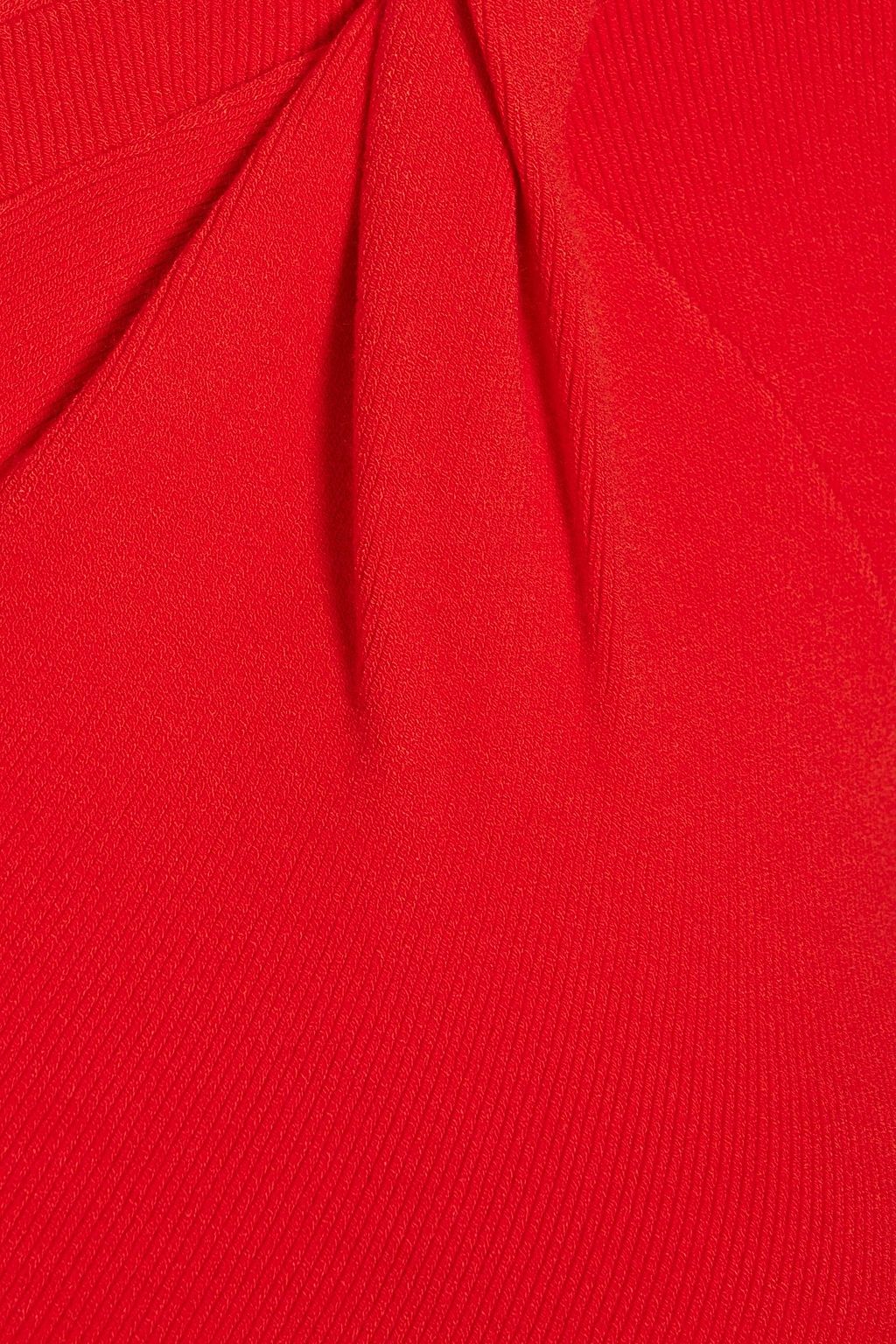HELMUT LANG Asymmetric twisted ribbed-knit dress