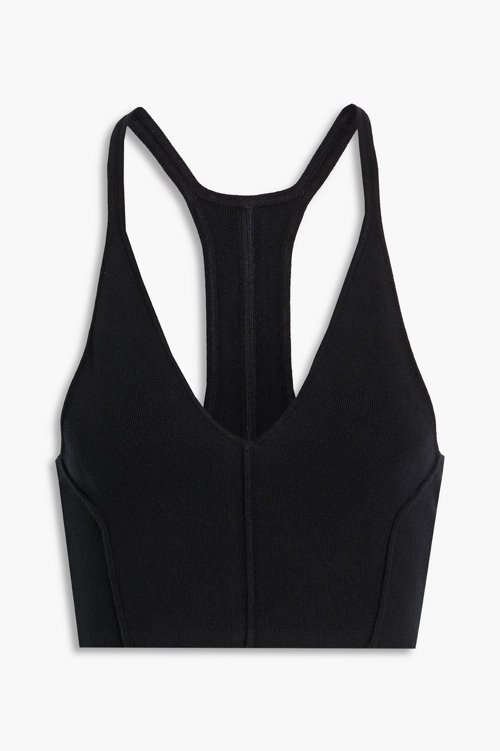 HELMUT LANG Cropped stretch-knit tank