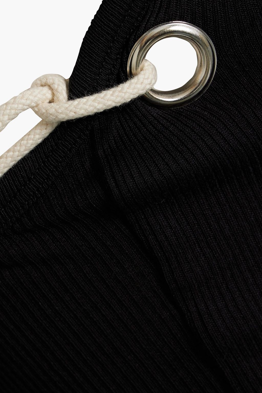 HELMUT LANG Ribbed cotton tank