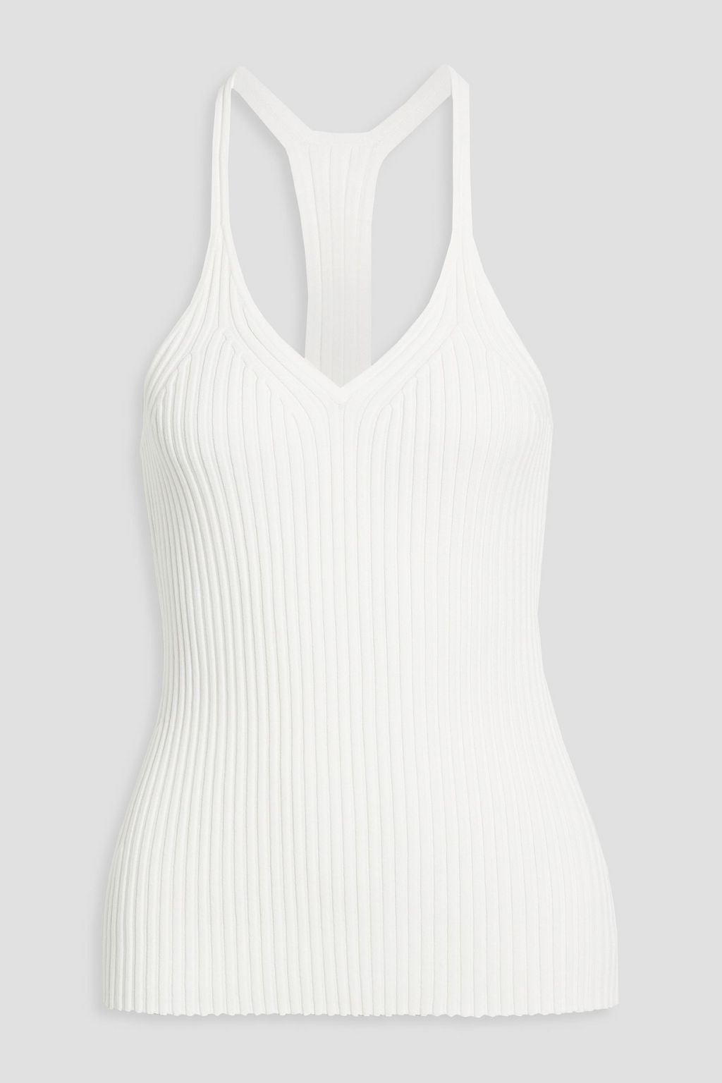 White Ribbed cotton tank | HELMUT LANG | THE OUTNET White Ribbed cotton tank | HELMUT LANG | THE OUTNET