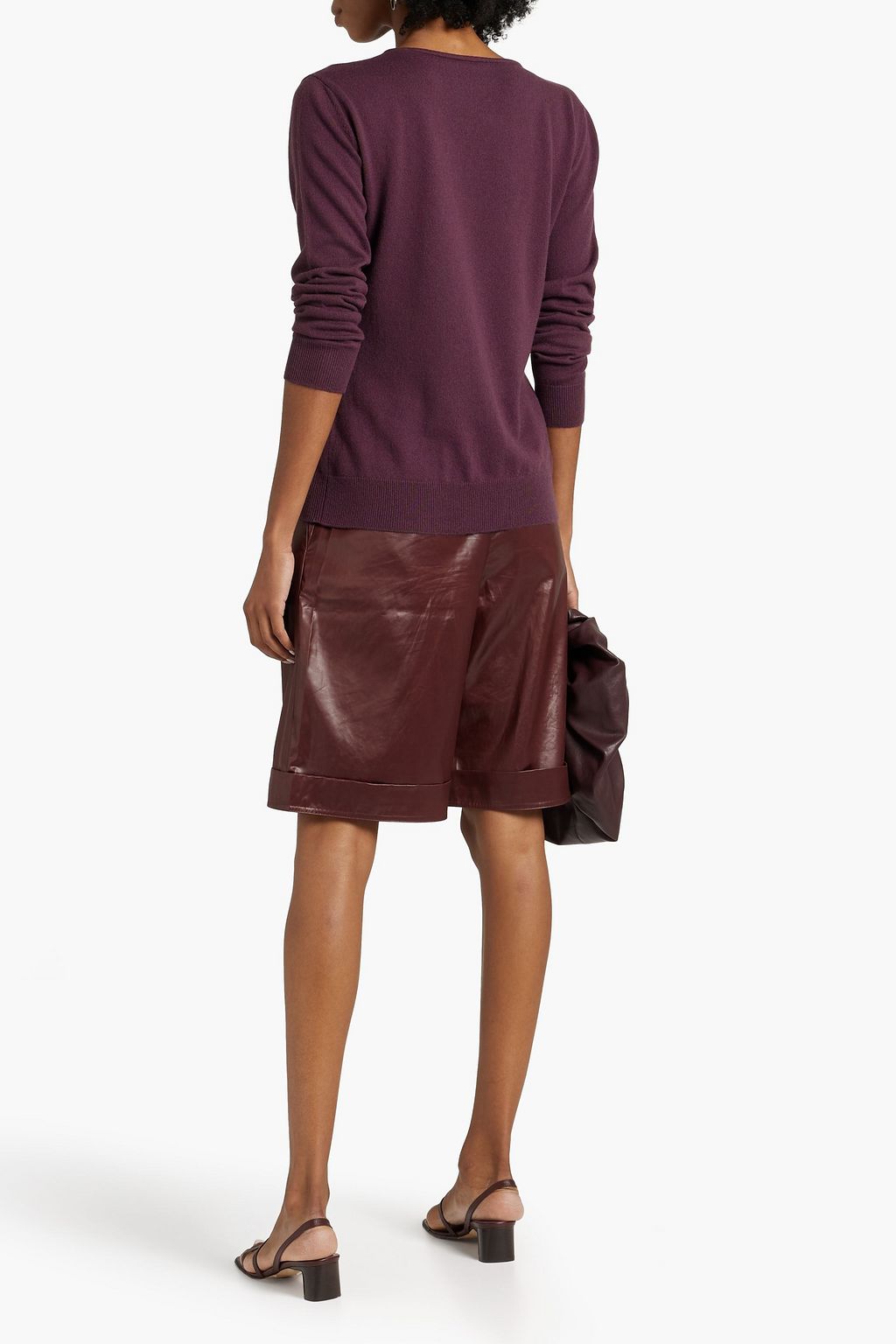 FABIANA FILIPPI Wrap-effect draped cashmere sweater