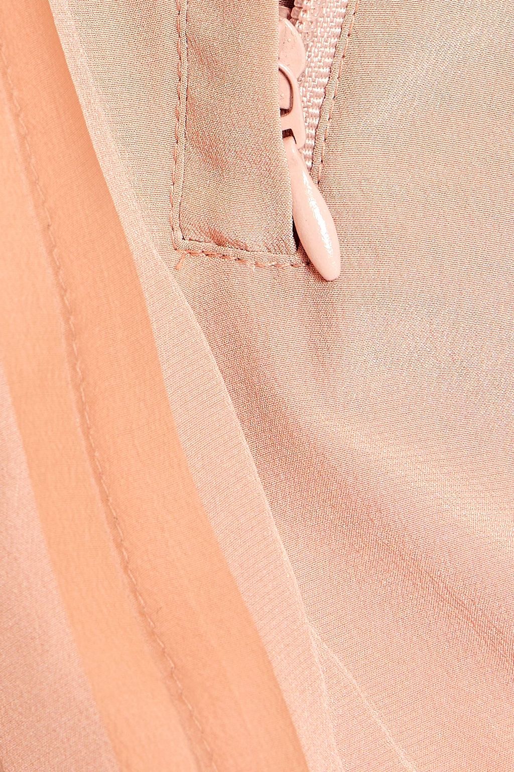 REDVALENTINO Silk crepe de chine hooded jacket