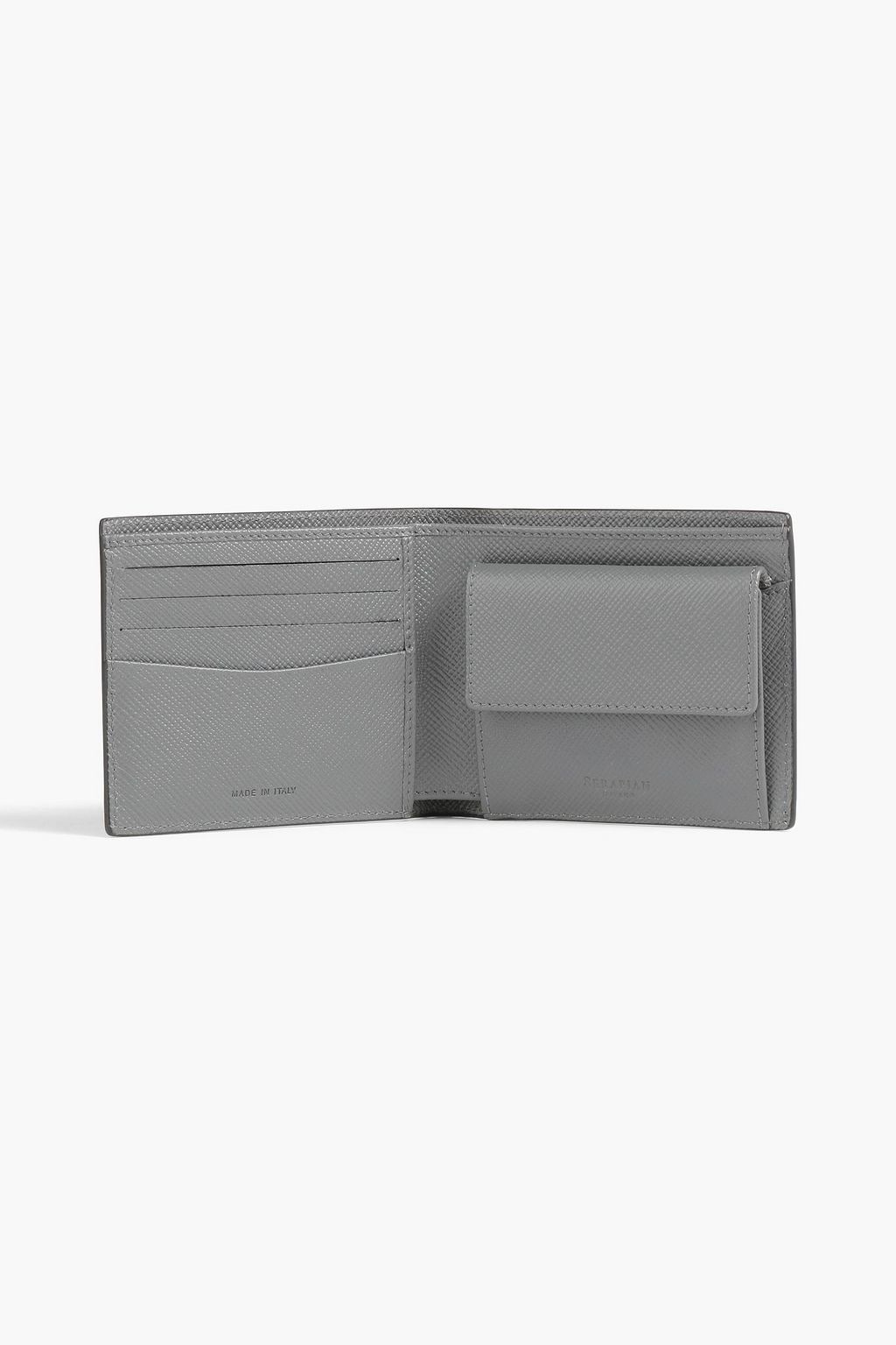 SERAPIAN Textured-leather wallet
