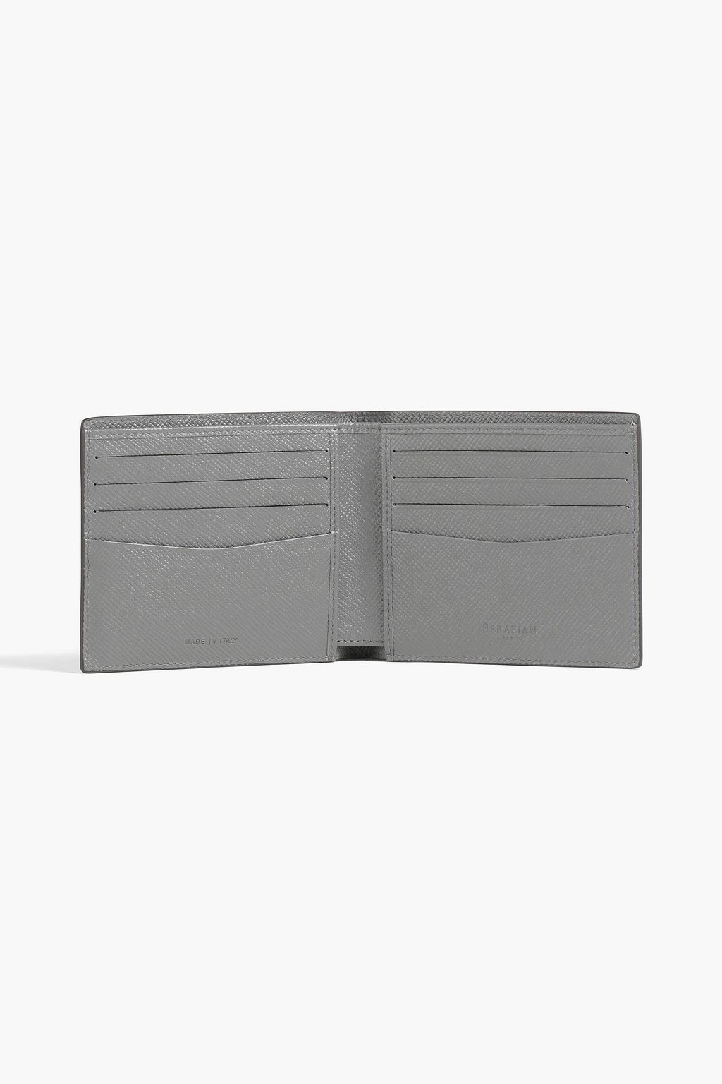 SERAPIAN Textured-leather wallet
