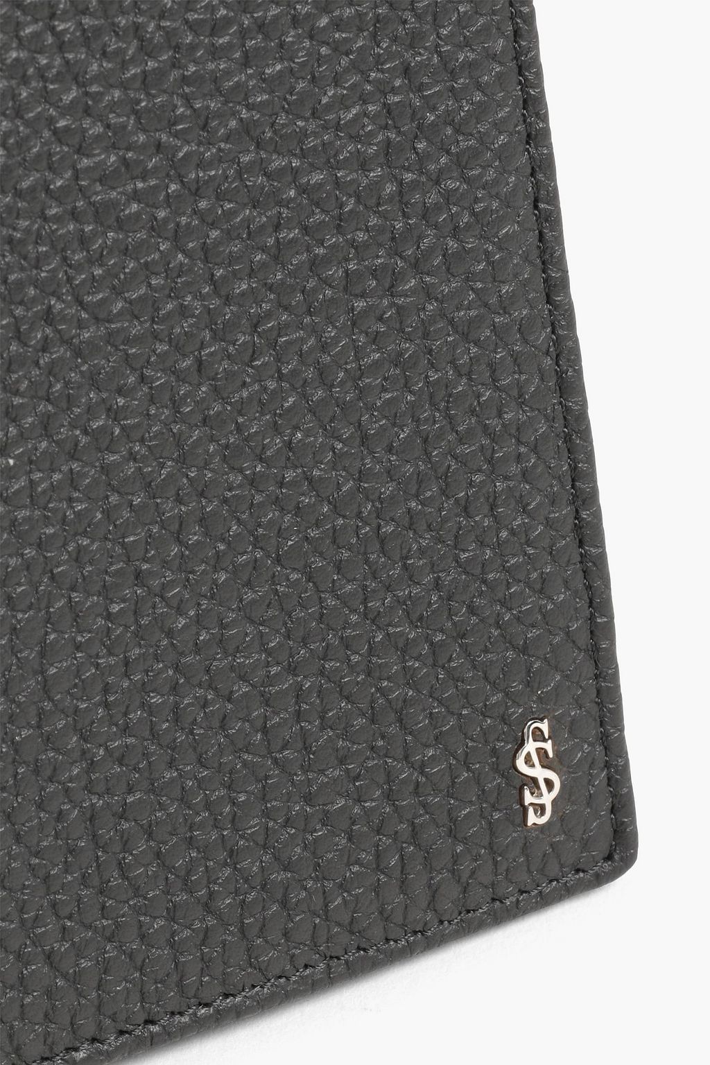 SERAPIAN Pebbled-leather wallet