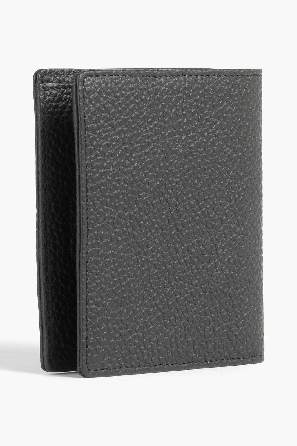 SERAPIAN Pebbled-leather wallet