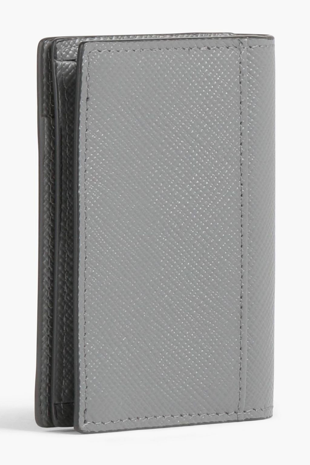 SERAPIAN Textured-leather cardholder