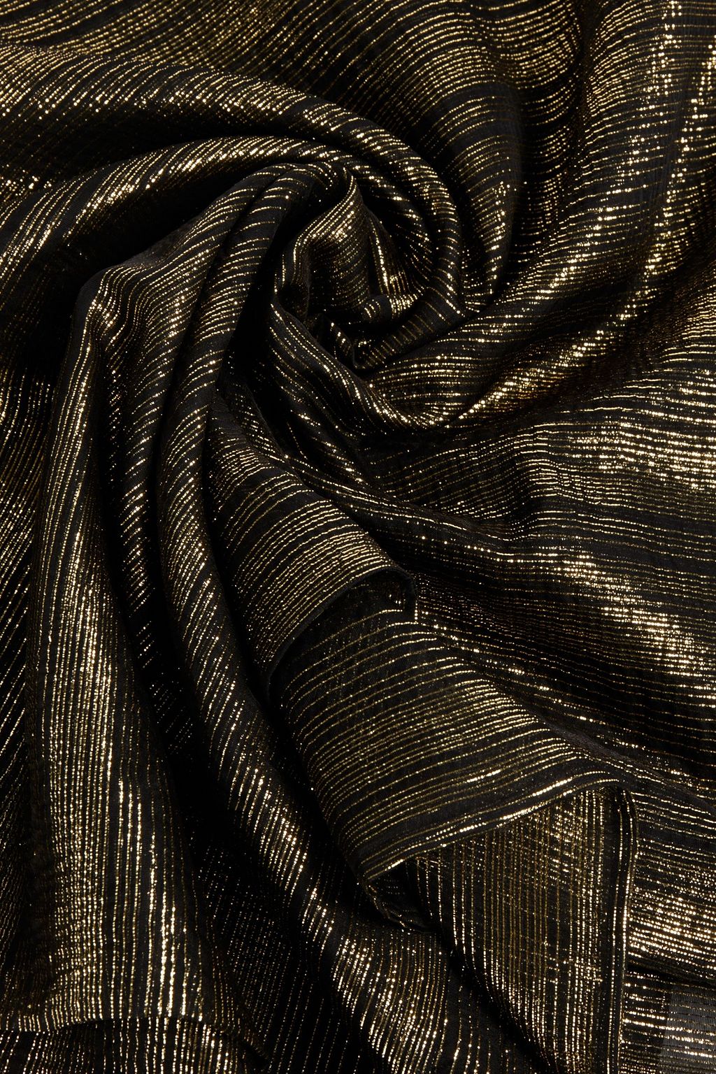 DOLCE&GABBANA Metallic silk-blend voile scarf