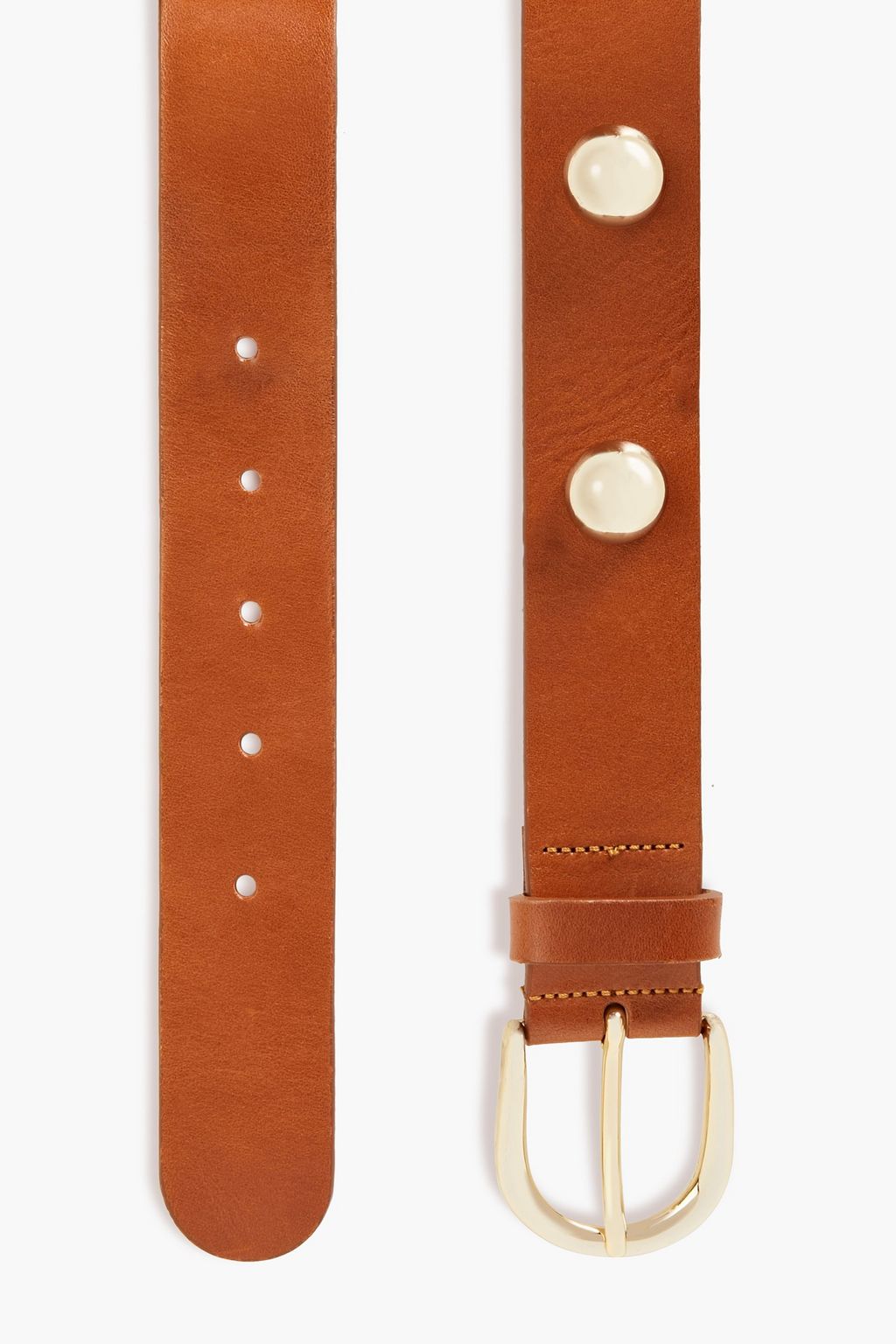 SANDRO Studded leather belt