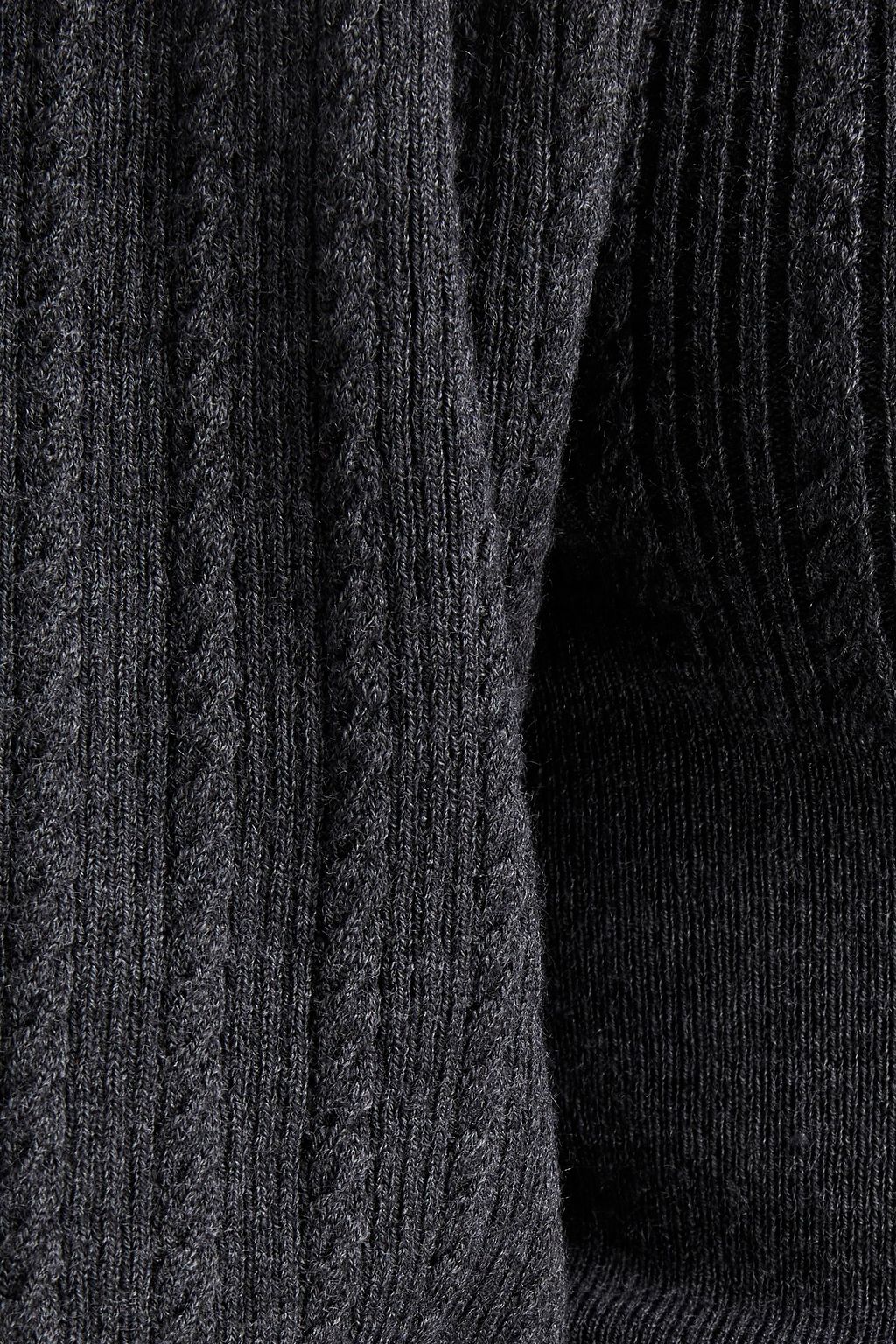 SANDRO Mélange cable-knit sweater