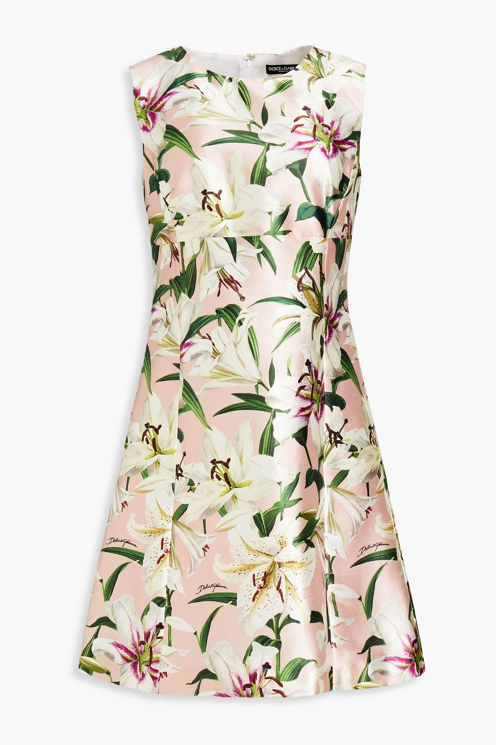 DOLCE & GABBANA Floral-print silk-satin mini dress | Sale up to 70% off |  THE OUTNET