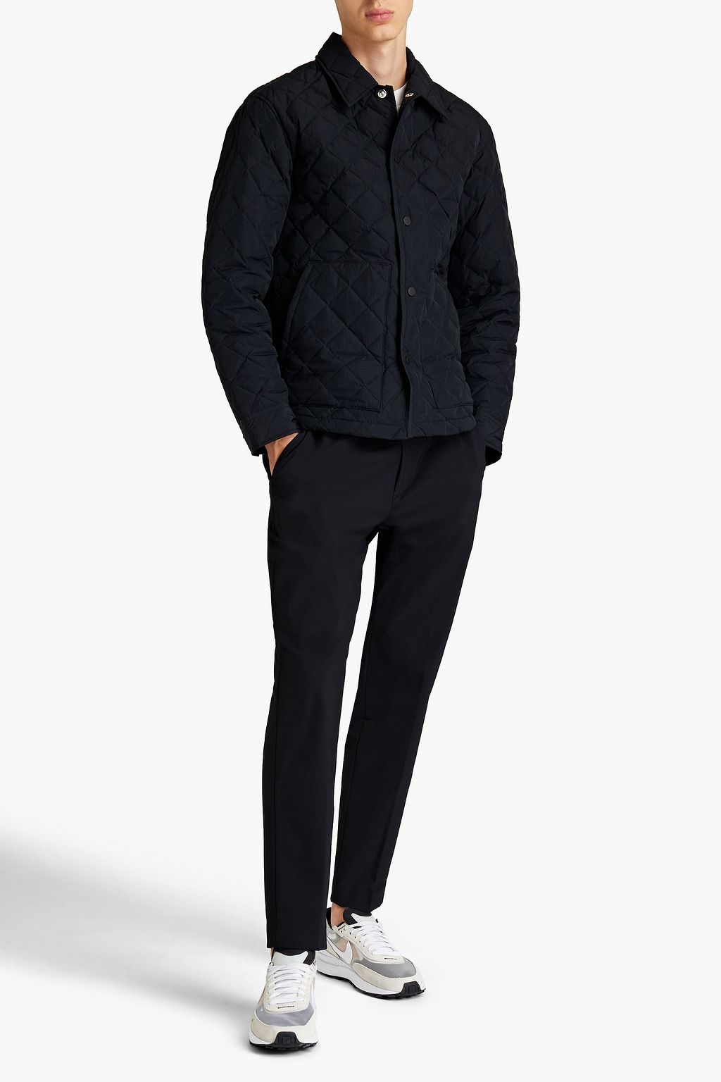 THEORY Quilted shell down jacket
