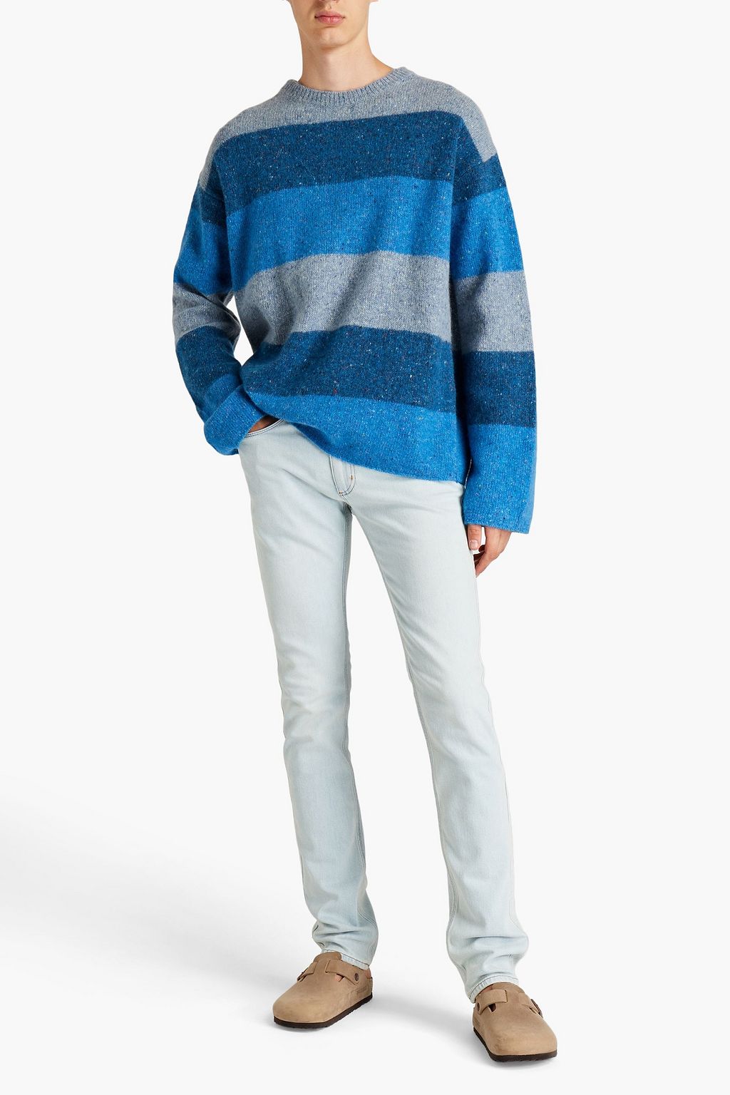 ACNE STUDIOS BLÅ KONST Jeans mit schmalem Bein aus ausgewaschenem Denim